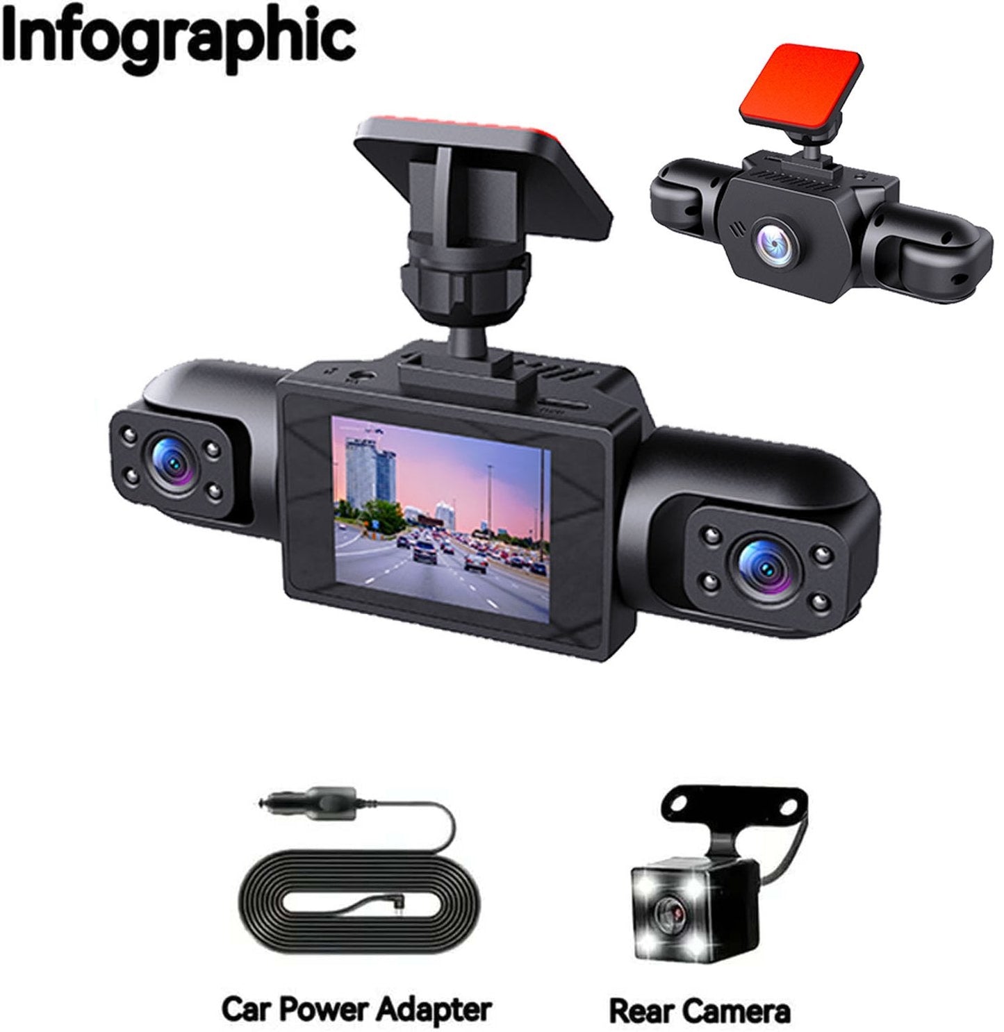 š„Last Day 50% OFF - Almost Gone - Full View Car Dashcam System