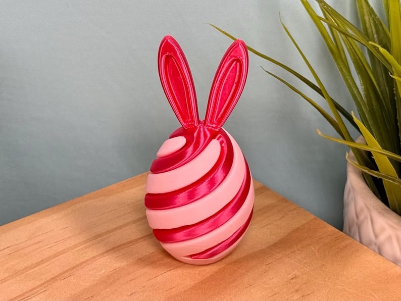 🔥Last Day Promotion! 🐰3D Printed Easter Egg Fidget Toy | Bunny Swirl Easter Basket