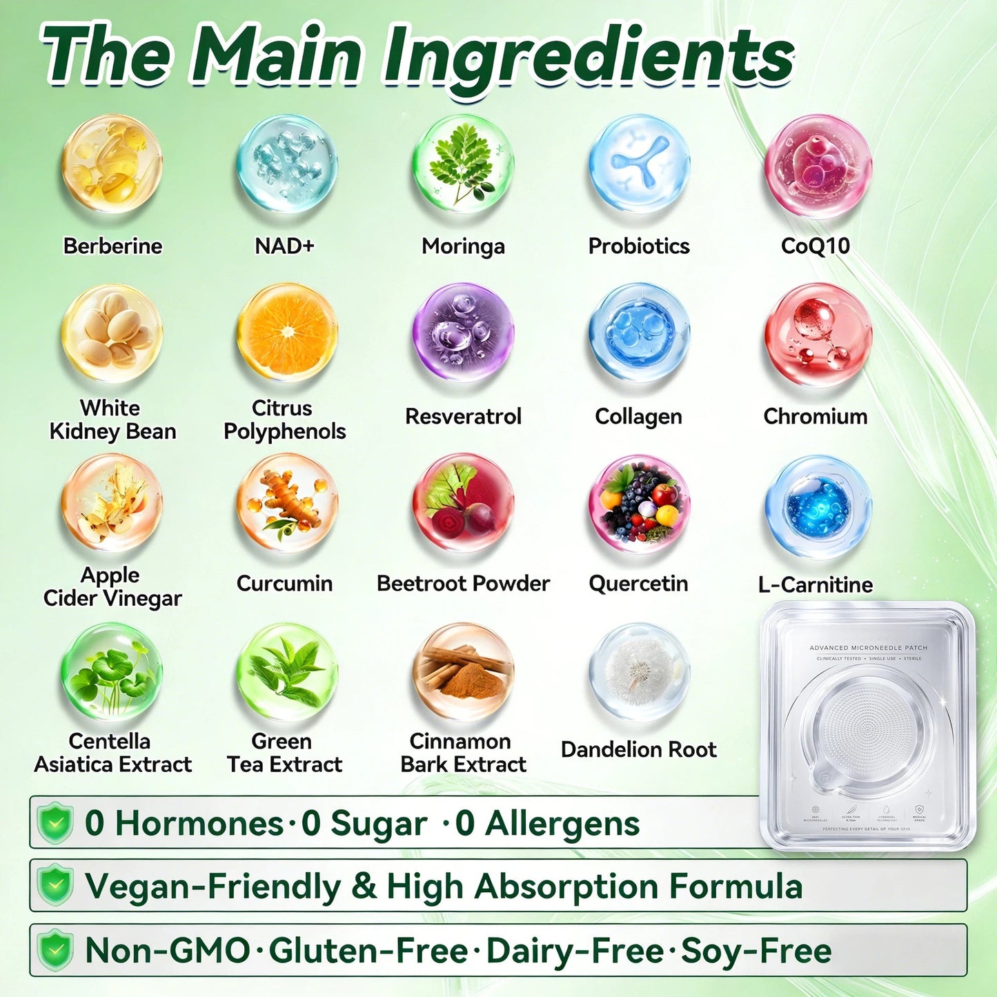 𝐏𝐡𝐲𝐬𝐢𝐜𝐢𝐚𝐧 𝐅𝐨𝐫𝐦𝐮𝐥𝐚𝐭𝐞𝐝 👇|Suliao® 𝐌𝐨𝐫𝐢𝐧𝐠𝐚 𝐁𝐞𝐫𝐛𝐞𝐫𝐢𝐧𝐞 × 𝐍𝐀𝐃+ 𝟏𝟎-𝐢𝐧-𝟏 𝐀𝐝𝐯𝐚𝐧𝐜𝐞𝐝 𝐍𝐚𝐧𝐨 𝐌𝐢𝐜𝐫𝐨𝐧𝐞𝐞𝐝𝐥𝐞 𝐏𝐚𝐭𝐜𝐡 (𝐄𝐱𝐩𝐞𝐫𝐢𝐞𝐧𝐜𝐞 𝐕𝐢𝐬𝐢𝐛𝐥𝐞 𝟕-𝐃𝐚𝐲 𝐑𝐞𝐬𝐮𝐥𝐭𝐬)