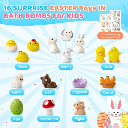 🐣🐰 BunnyBurst Surprise Bath Bombs for Kids