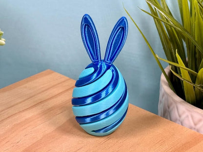 🔥Last Day Promotion! 🐰3D Printed Easter Egg Fidget Toy | Bunny Swirl Easter Basket