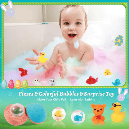 SurpriseHatch™ Bath Bombs – 20 Pack with Surprise for Kids