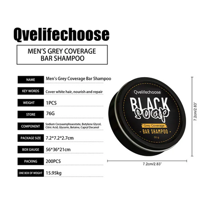 Men’s Hair Nourishing Soap – Reverse Gray Hair & Boost Shine