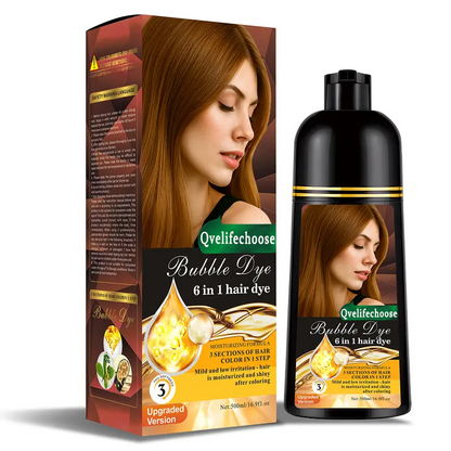 🌿 2026 Upgraded 6-in-1 Herbal Hair Dye Shampoo