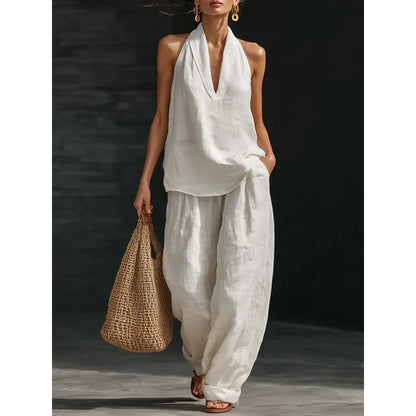 Boho Linen Two Piece Set