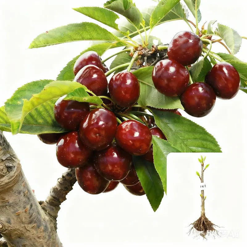 Giant Black Cherry Seeds | Sweet & Juicy Homegrown Fruit | Non-GMO Heirloom Variety