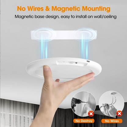 💡 Limited-Time Sale - Rechargeable Magnetic Wireless Motion Sensor Ceiling Light with Remote