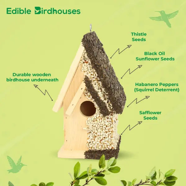 🐦 Edible Bird Feeder House