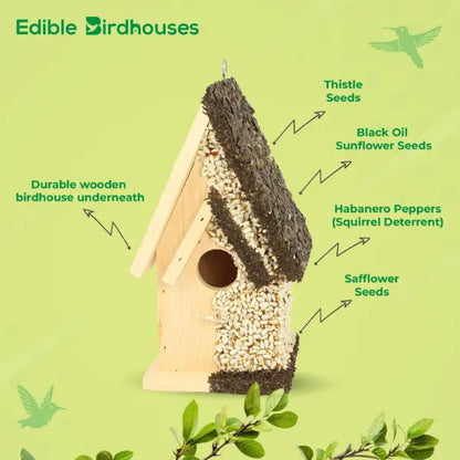 🐦 Edible Bird Feeder House
