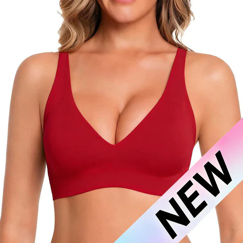 Women Jelly Braswirefree Full CoverageNo Underwire EverydayBras ComfortableWireless Padded TshirtBra