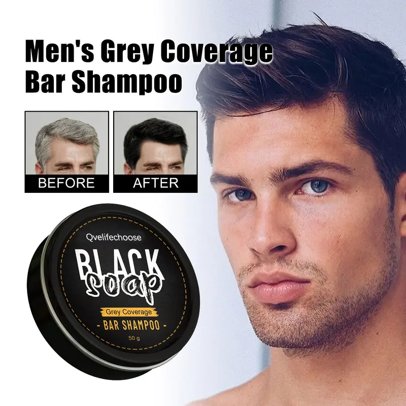 Men’s Hair Nourishing Soap – Reverse Gray Hair & Boost Shine