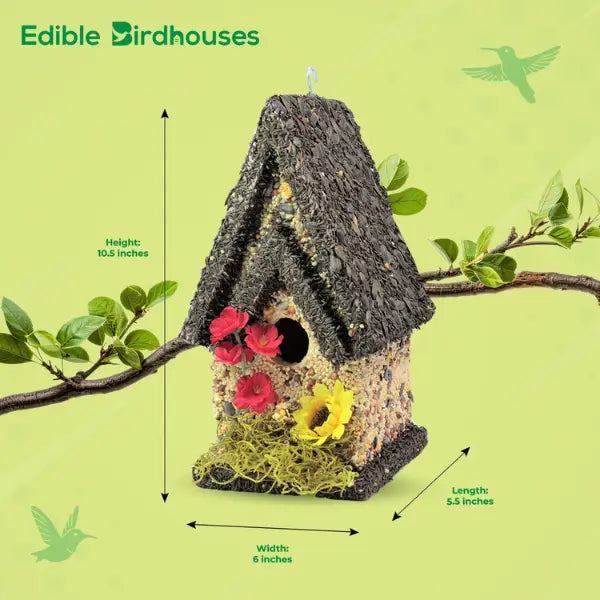 🐦 Edible Bird Feeder House