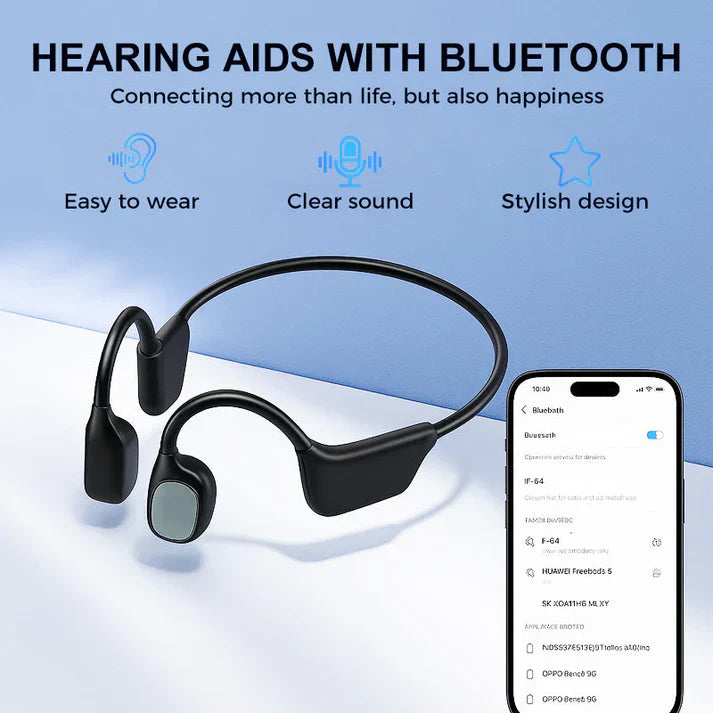 👂Revitalize your ears again 🔥New Year Sale!💖Natravor™ Bone Conduction Smart Hearing Aid Bluetooth Earphones