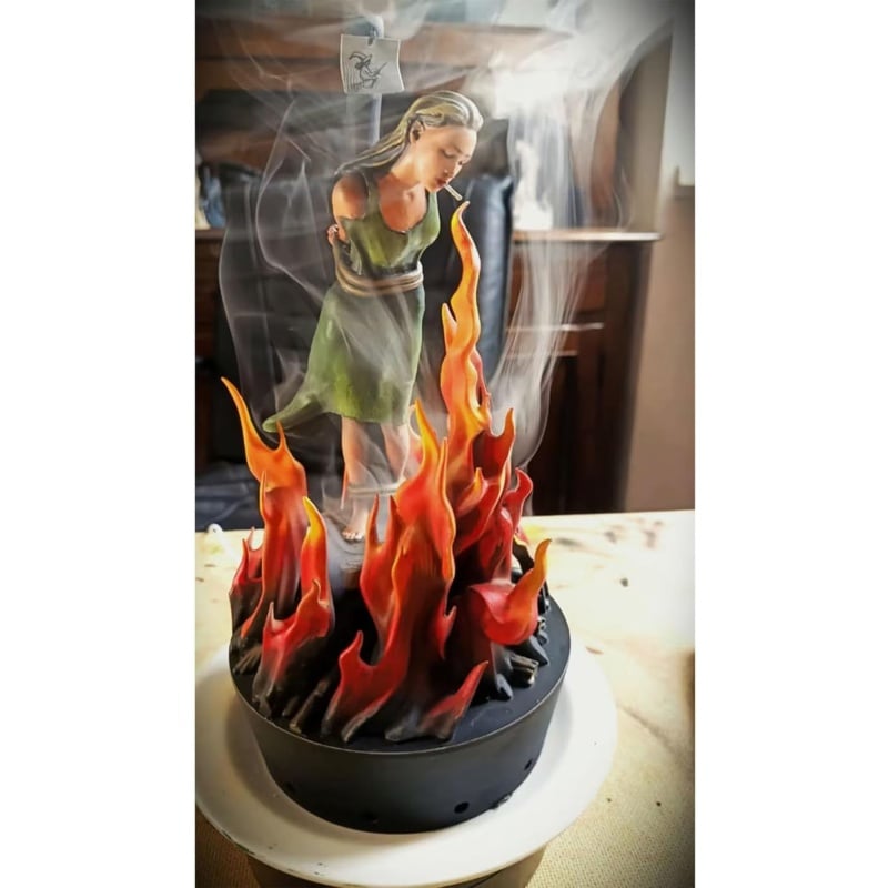 “Keep It Cool” Handpainted Colored Incense Burner