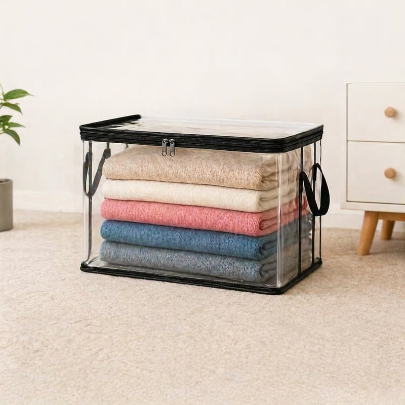 🎁Sale 49% OFF📦Large Heavy-Duty Thick Plastic Clear Storage Bag for Clothes, Moving & Storage