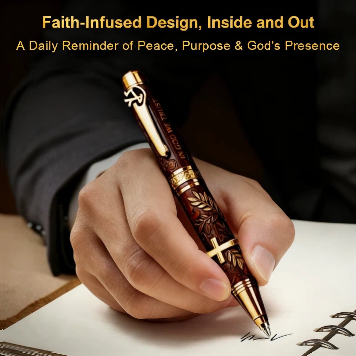 🔥LAST DAY 49% OFF - ✝️ "God's Blessing" Bible Commemorative Pen🖋️