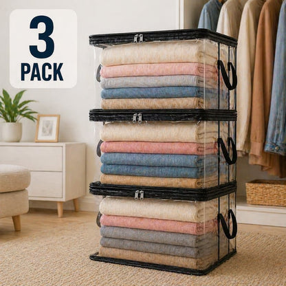 🎁Sale 49% OFF📦Large Heavy-Duty Thick Plastic Clear Storage Bag for Clothes, Moving & Storage