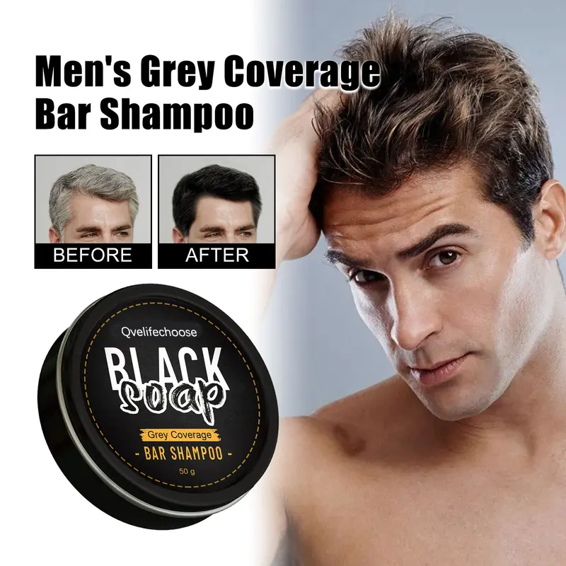 Men’s Hair Nourishing Soap – Reverse Gray Hair & Boost Shine