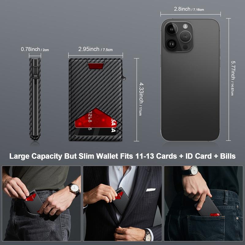 Men's RFID Minimalist Bifold Wallet