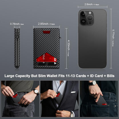 Men's RFID Minimalist Bifold Wallet