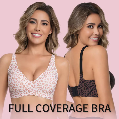 Women Jelly Braswirefree Full CoverageNo Underwire EverydayBras ComfortableWireless Padded TshirtBra