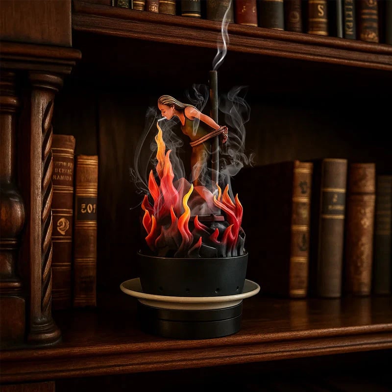 “Keep It Cool” Handpainted Colored Incense Burner