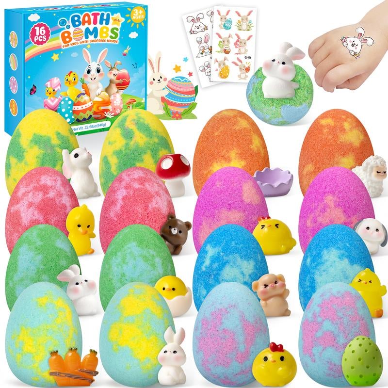 🐣🐰 BunnyBurst Surprise Bath Bombs for Kids