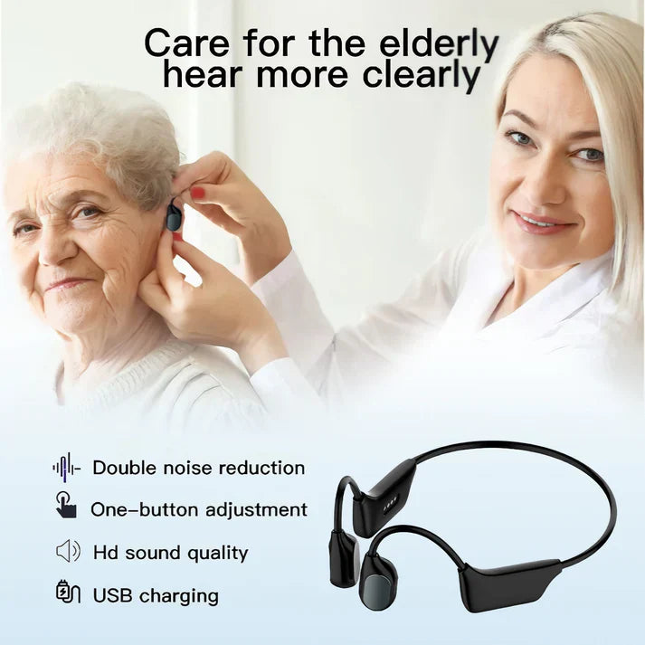 👂Revitalize your ears again 🔥New Year Sale!💖Natravor™ Bone Conduction Smart Hearing Aid Bluetooth Earphones