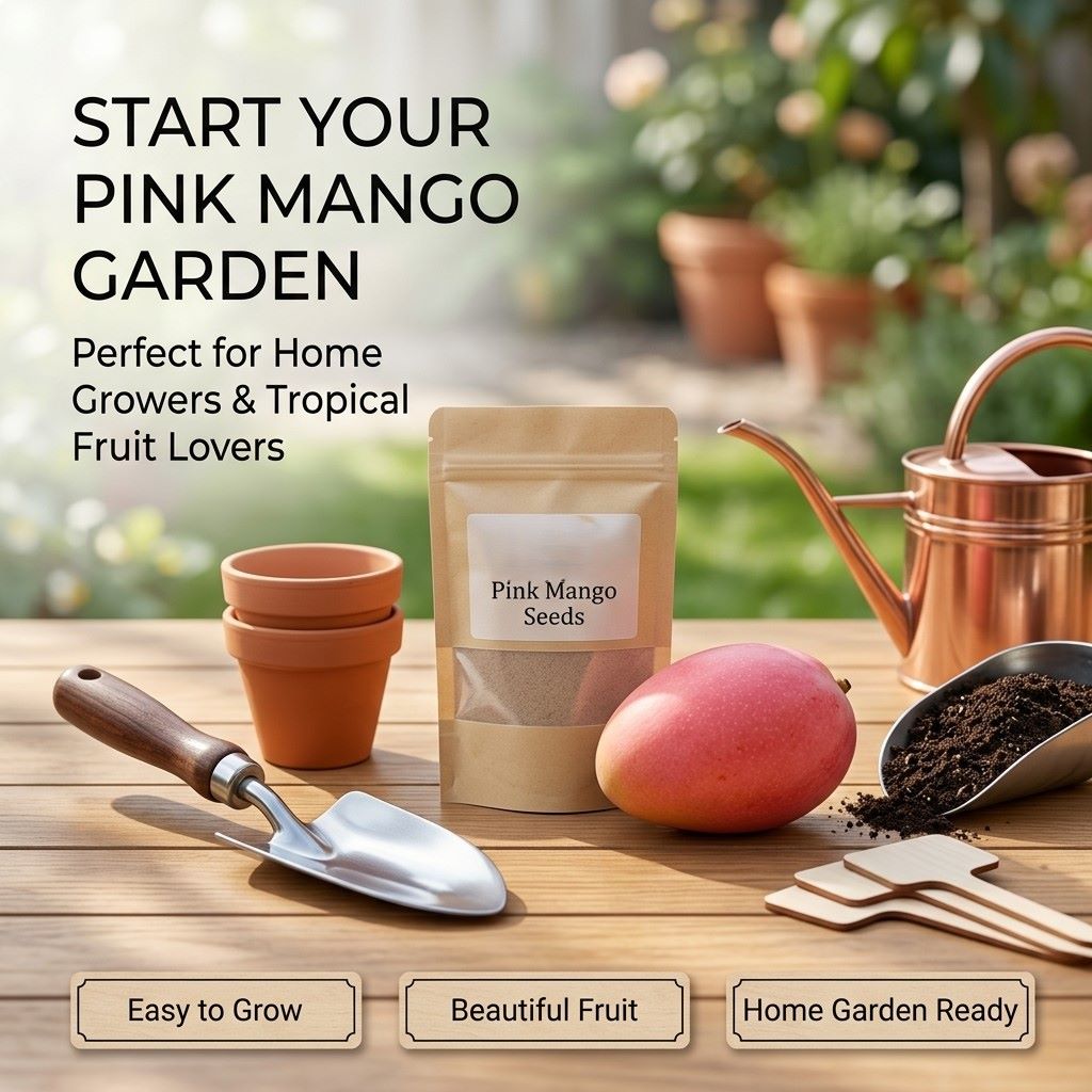 🌸 Grow Your Own Pink Mango Tree — Rare, Sweet & Worth the Wait