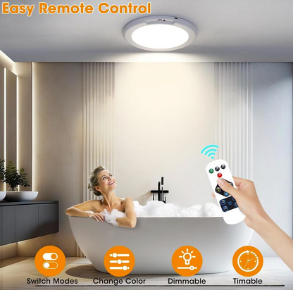 💡 Limited-Time Sale - Rechargeable Magnetic Wireless Motion Sensor Ceiling Light with Remote