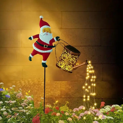 🔥Christmas Sale 49% Off-🎅Christmas Santa Solar Kettle Lights Garden Lawn Decorative Lights