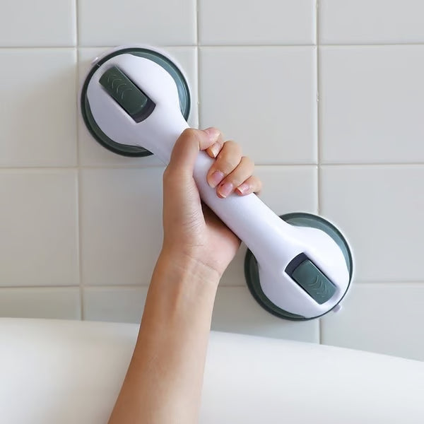 Sturdy Bathroom Shower Suction Cup Grab Bar Handle