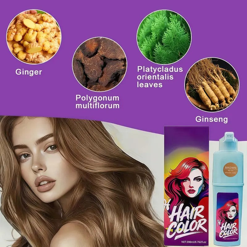 Vibrant Pump Hair Dye | Easy At-Home Hair Color | 4 Stunning Shades (6.8 fl oz)