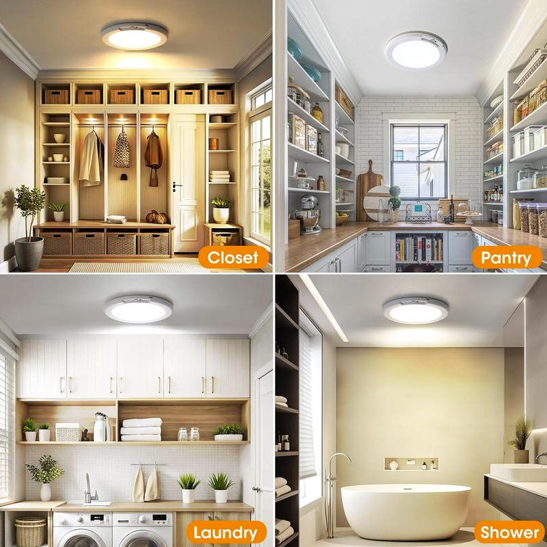 💡 Limited-Time Sale - Rechargeable Magnetic Wireless Motion Sensor Ceiling Light with Remote