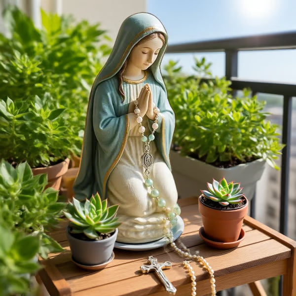 (🎁Last Day 49% OFF)🔥Virgin Mary Rosary Holder - ⌛Limited Handmade Series