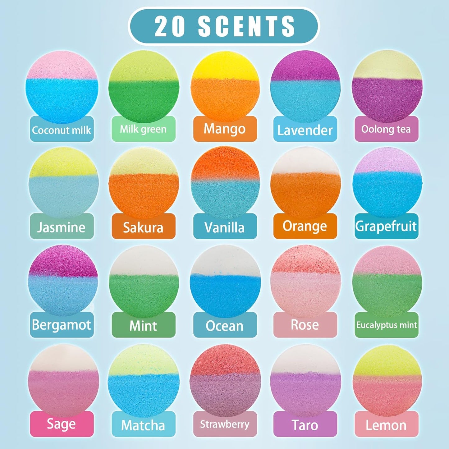 SurpriseHatch™ Bath Bombs – 20 Pack with Surprise for Kids