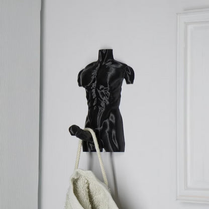 "Hung Hook" Fun Muscular Man Wall Hook
