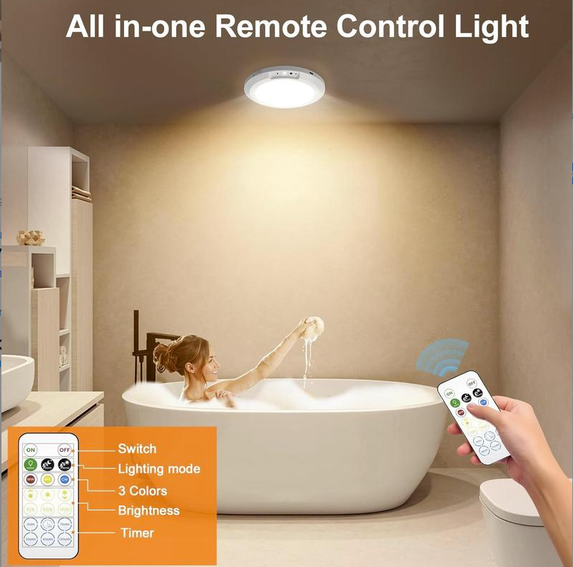💡 Limited-Time Sale - Rechargeable Magnetic Wireless Motion Sensor Ceiling Light with Remote