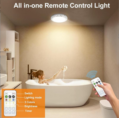 💡 Limited-Time Sale - Rechargeable Magnetic Wireless Motion Sensor Ceiling Light with Remote