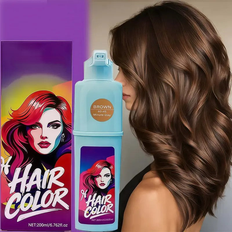 Vibrant Pump Hair Dye | Easy At-Home Hair Color | 4 Stunning Shades (6.8 fl oz)