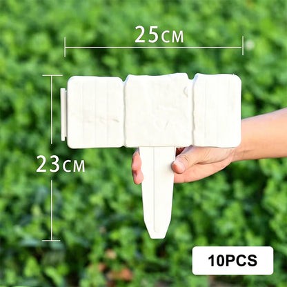 🌿 High-quality, durable simulated stone garden fence