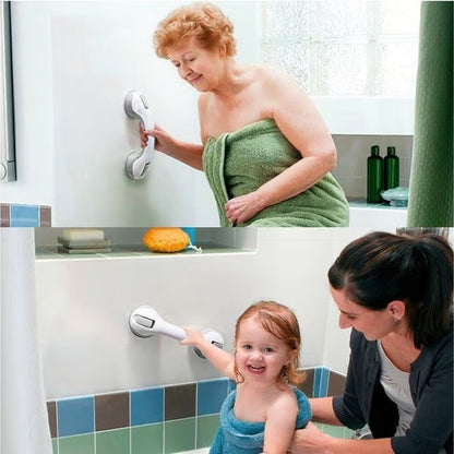 Sturdy Bathroom Shower Suction Cup Grab Bar Handle