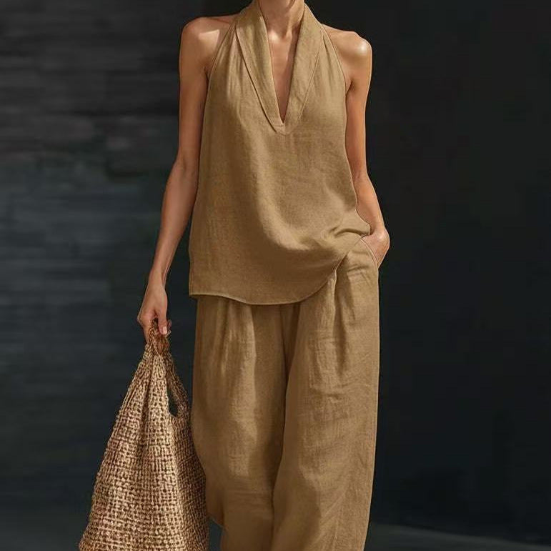Boho Linen Two Piece Set