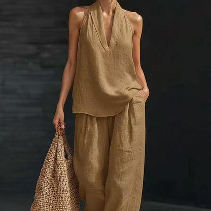 Boho Linen Two Piece Set