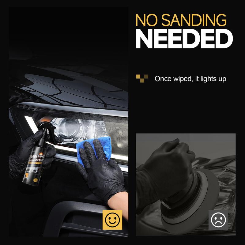🚘 Headlight Restoration Kit with Ceramic Coating