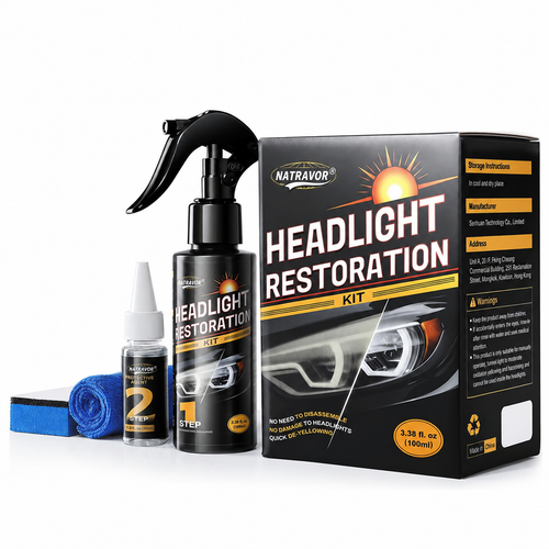🚘 Headlight Restoration Kit with Ceramic Coating