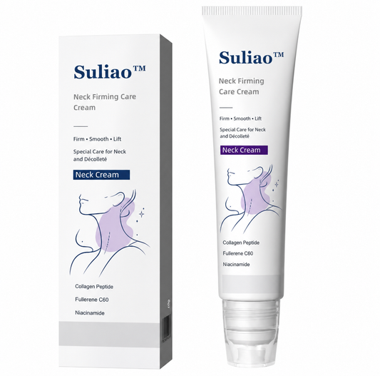 Roller Massage Neck Cream 🧴 Collagen & Hyaluronic Acid | Firms Neck, Reduces Wrinkles & Double Chin