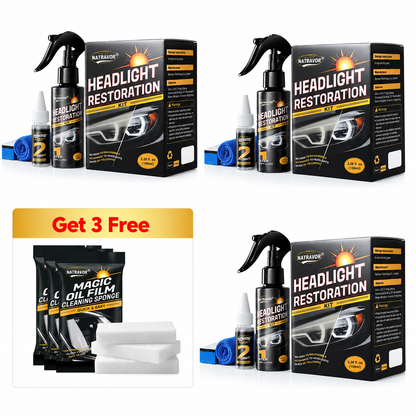 🚘 Headlight Restoration Kit with Ceramic Coating