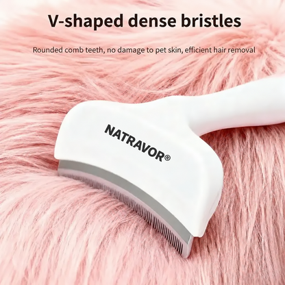 NATRAVOR® Professional Pet De-Shedding Grooming Rake