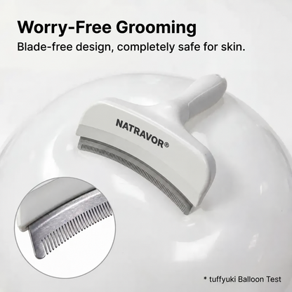 NATRAVOR® Professional Pet De-Shedding Grooming Rake